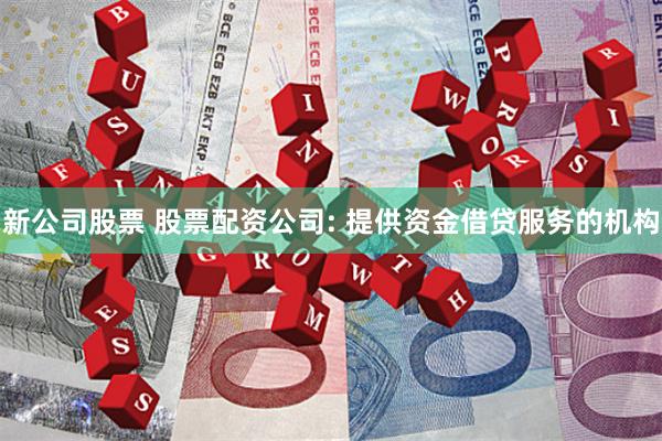 新公司股票 股票配资公司: 提供资金借贷服务的机构